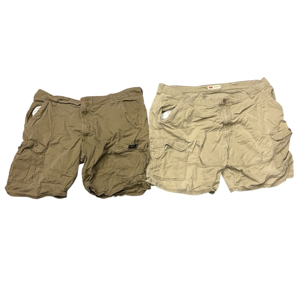 Men's Cargo Shorts - Tan and Khaki 2 pack
